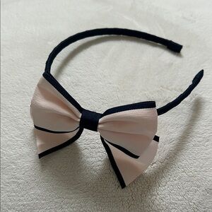 Janie & Jack | Navy Pink Bow Girl Headband